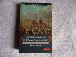 Considérations Sur La Révolution Française - Histoire