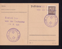 Böhmen + Mähren, Befreiungsstpl. Salefel 14.X.1938, Endlich Frei... - Occupation 1938-45