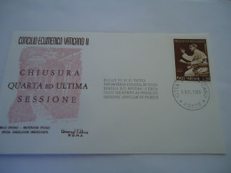 VATICAN  COVER FDC  1965  POPES  PAUL II CHIUSURA - Sonstige & Ohne Zuordnung