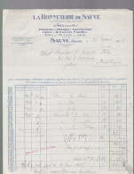 1 Facture  La Bonnèterie De Sauve     1937  Destination  Montluçon - 1900 – 1949