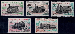 MALI 1970 TRAINS MI No 255-9 MNH VF!! - Treni