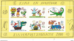 Netherlands Pays Bas 2000 Nvph Nr 1930 , Mi Nr Blok 67: Kinderzegels: Thema Avontuur MNH** - Neufs