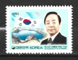 COREE DU SUD. N°1580 De 1993. Nouveau Président. - Korea (Süd-)