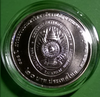 Thailand 20 Baht 2022, 130th An. Phranakhon Rajabhat University PNRU, KM Y# 589, Unc Capsuled - Thailand