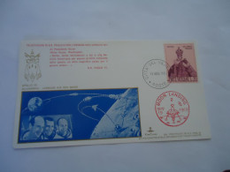 VATICAN  COVER FDC  1969  POPES  VISIT  SPACE     APPOLO XII   MOON   LANDING - Sonstige & Ohne Zuordnung