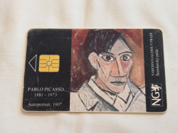 CZECH REPUBLIC-(C19A-6/7.93)-National Gallery PABLO PICASSO-(91)(80units)(6/7/1993)(tirage-100.000)-used Card - República Checa