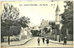 Saint Mande. La Rue Baudin. - Saint Mande