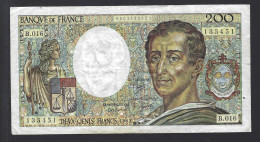 BILLET 200 Fr MONTESQUIEU 1983 - 200 F 1981-1994 ''Montesquieu''