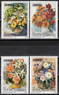 Yugoslavia 1993 - Flowers - Flora - Mi 2614-2617 - MNH**VF - Unused Stamps