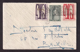 DDGG 339 -  Thème ORVAL - Enveloppe TP Orval 258, 259 Et 260 BRUXELLES 1928 - COB 80, 10 Et 9 EUR S/lettre - Covers & Documents