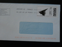 Avion En Papier Timbre En Ligne Montimbrenligne Sur Lettre (e-stamp On Cover) Ref TPP 5320 - Timbres à Imprimer (Montimbrenligne)