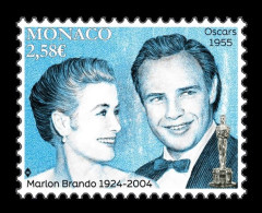 Monaco 2024 Mih. 3686 Cinema. Actors Marlon Brando And Grace Kelly MNH ** - Unused Stamps