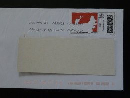 Oiseau Colombe Timbre En Ligne Montimbrenligne Sur Lettre (e-stamp On Cover) Ref TPP 5329 - Timbres à Imprimer (Montimbrenligne)