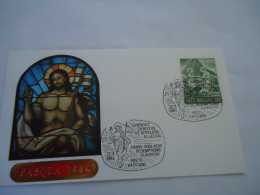 VATICAN    2  COVER FDC 1984    EASTER 2 SCAN - Other & Unclassified