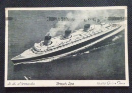 PAQUEBOT  S.S. NORMANDIE - FRENCH LINE - Dampfer