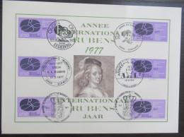 1838 'Rubensjaar' Met Alle Eerstedagafstempelingen - Commemorative Documents