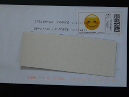Smiley Timbre En Ligne Montimbrenligne Sur Lettre (e-stamp On Cover) Ref TPP 5347 - Timbres à Imprimer (Montimbrenligne)