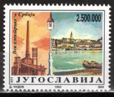 Yugoslavia 1993 - Centenary Of Electrification In Serbia - Mi 2618 - MNH**VF - Unused Stamps