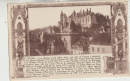 Loches 37  Carte Non Circulée Le Chateau Royal(Mon Hist)Les Rois De France Y Sejournerend Depuis Charles VII Jusqu'a Cha - Loches