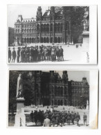 Russian Army Officers Soldiers Group In Vienna Rathausplatz Austria Vienna City Hall 1945-50s Original Photos - Guerra, Militari