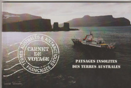 T.A.A.F. -  "Carnet De Voyage"-Paysages Insolites Des Terres Australe- Carnet De 16 Feuillets Comportant Les 16 Timbres, - Libretti