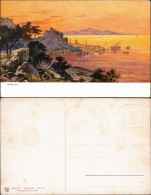 Postcard Sebenico Šibenik Totale Stimmungsbild Künstlerkarte 1911 - Croacia