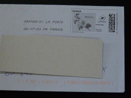 Fleur Hibiscus Flower Timbre En Ligne Montimbrenligne Sur Lettre (e-stamp On Cover) Ref TPP 5381 - Altri & Non Classificati