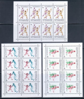 Russia 1992 Mi# 245-247 Klb. ** MNH - 3 Sheets Of 8 (4 X 2) - Summer Olympics, Barcelona - Estate 1992: Barcellona