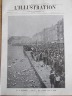 1922  Le  11 Novembre   à TOULON   Des Fleurs à La Mer  Quai - Non Classificati