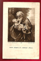 Image Pieuse Ed Procure Générale 253 Peintre Guido Reni Saint Joseph Et L'Enfant Jésus - Prière Au Dos - Santini