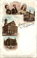 Gruss Aus Augsburg - Litho - Augsburg