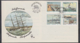 SWA 1987 Shipwrecks 4v FDC Ca 15.10.1987 (60303) - Zuidwest-Afrika (1923-1990)