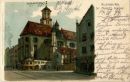 Augsburg - St. Moritz-Kirche - Litho - Augsburg