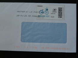 Vélo Bicycle Timbre En Ligne Montimbrenligne Sur Lettre (e-stamp On Cover) Ref TPP 5432 - Cycling