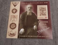 ROMANIA 2018 VLADIMIR GHIKA 5 YEARS AFTER BEATIFICATION MINIATURE SHEET MNH - Nuevos