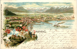 Gruss Aus Bregenz - Litho - Schaffhouse