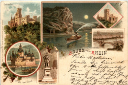 Gruss Aus Vom Rhein - Litho - Koblenz