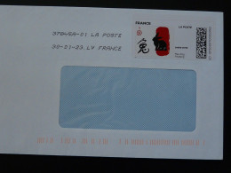 Lapin Rabbit Timbre En Ligne Montimbrenligne Sur Lettre (e-stamp On Cover) Ref TPP 5453 - Conigli