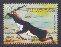 Inde India 2015 MNH Black Buck, Indian Antelope, Wildlife, Wild Life, Animal, Animals, Africa Summit - Neufs