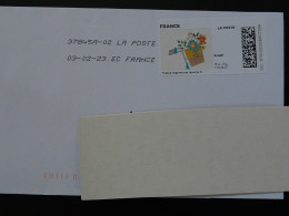 Fleurs Sur Vélo Flowers On Bicycle Timbre En Ligne Montimbrenligne Sur Lettre (e-stamp On Cover) Ref TPP 5479 - Altri & Non Classificati