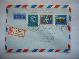 Avion / Airplane / Registered Mail From Hamburg To Wien / Sep 09,66 At 18h - Cartas & Documentos