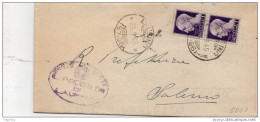 1945 LETTERA CON ANNULLO LAURINO SALERNO - Poststempel