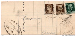 1945 LETTERA CON ANNULLO ANDALI CATANZARO - Poststempel