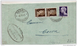 1945 LETTERA CON ANNULLO ANDALI CATANZARO - Poststempel