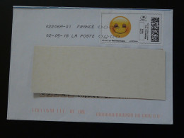 Smiley Timbre En Ligne Montimbrenligne Sur Lettre (e-stamp On Cover) Ref TPP 5497 - Printable Stamps (Montimbrenligne)