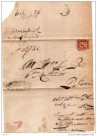 1876 LETTERA CON ANNULLO THIENE VICENZA - Dienstmarken