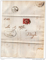 1875 LETTERA CON ANNULLO VICENZA - Dienstzegels