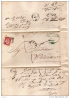 1875 LETTERA CON ANNULLO CHIARI BRESCIA - Dienstmarken