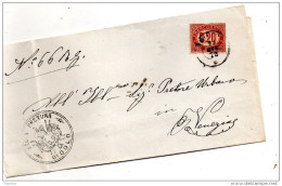1875 LETTERA CON ANNULLO DOLO VENEZIA - Dienstmarken