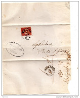 1875 LETTERA CON ANNULLO FERMO - Dienstmarken